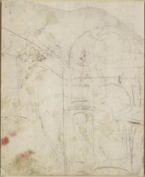 Verso: Detalhe arquitetônico de um nicho, WA1846.159